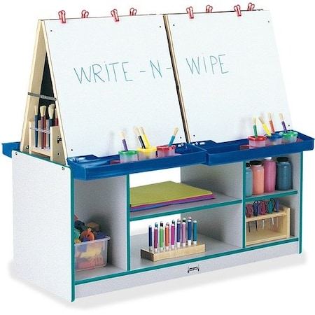 Jonti-Craft CENTER, ART, 4-STATION, TEAL JNT0294JCWW005